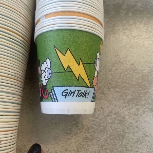 Vintage 1991 Disney Mickey Mouse Dixie Cups 3oz Bathroom Dispenser Size 183 Cups - Picture 9 of 11